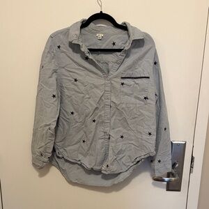 Aerie Light Blue Star Pajama Set